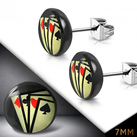 7mm | Ocelové náušnice